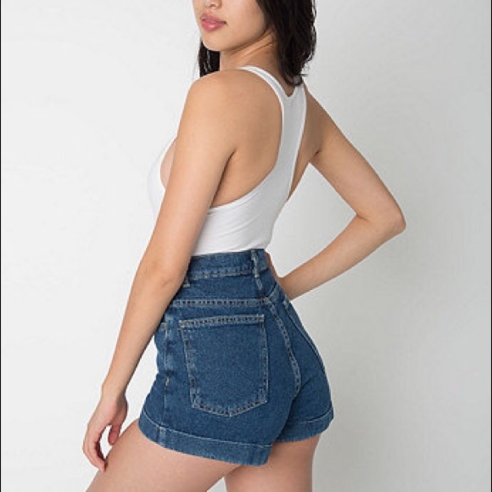 American Apparel 💜 High-Waist Cuff Shorts